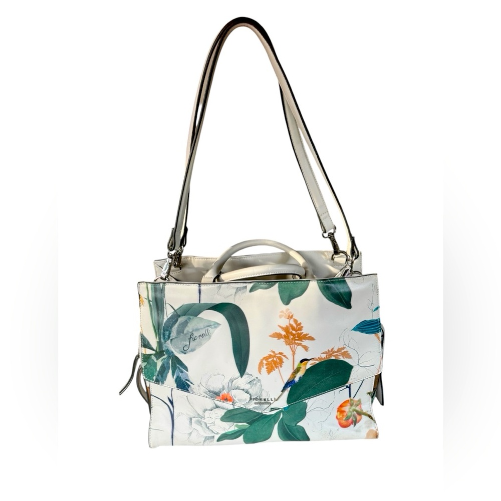 Fiorelli Botanical Print Vegan Leather Large Shoulder/Crossbody Bag.